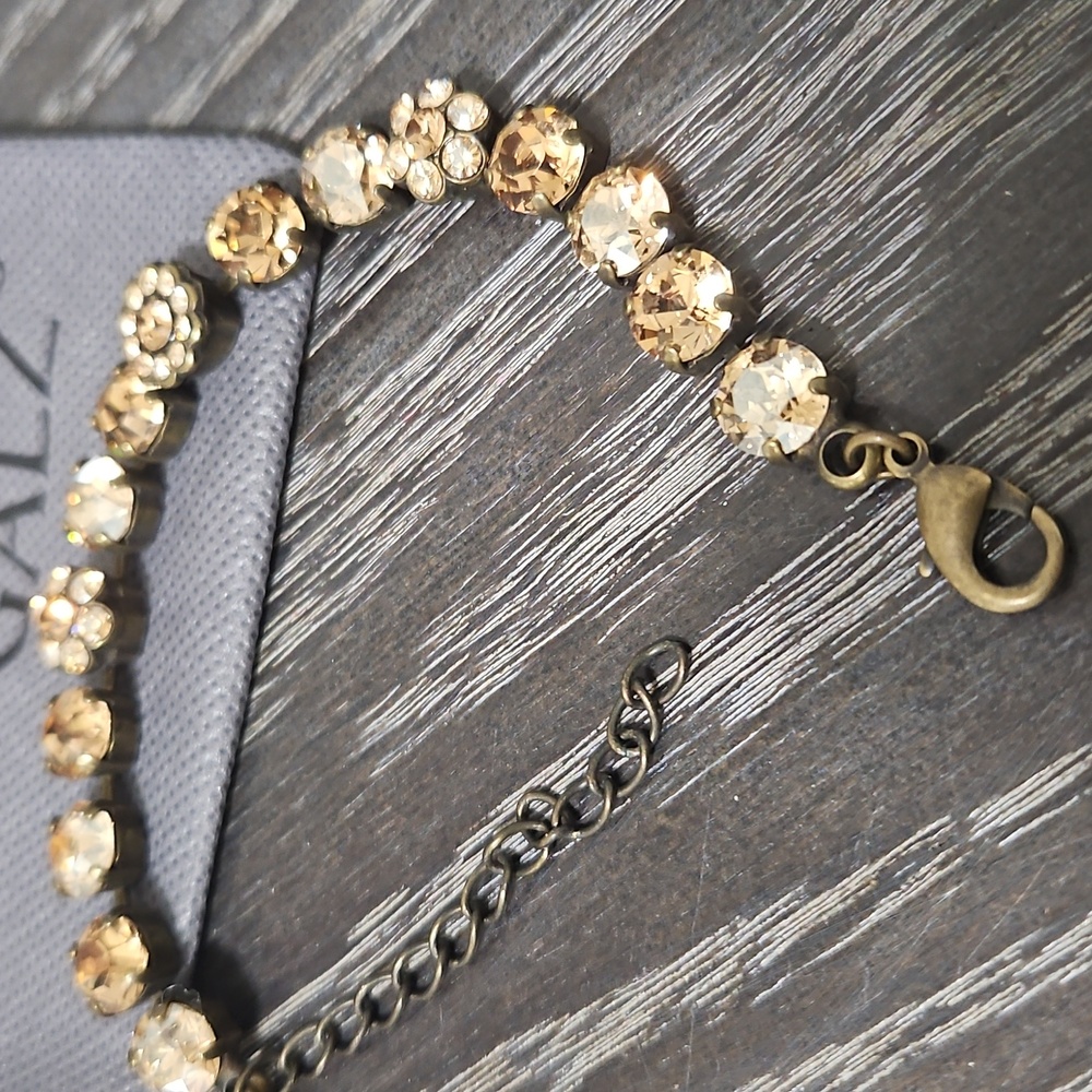 Van Galz Bronze Crystal Bracelet